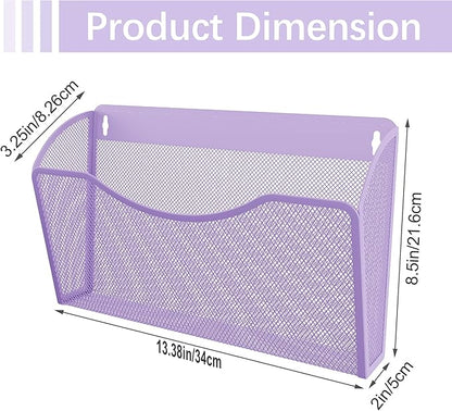 EasyPAG 3 Single Pocket Wall File Organizer, Mesh Hanging File Folder Organizer - Image 8