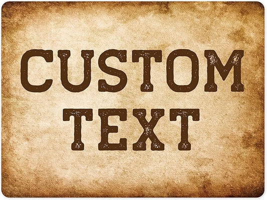Custom Sign, Custom Street Sign, 11 Font Colors, 13 Font Styles, 4 Hole Options by MySignCenter