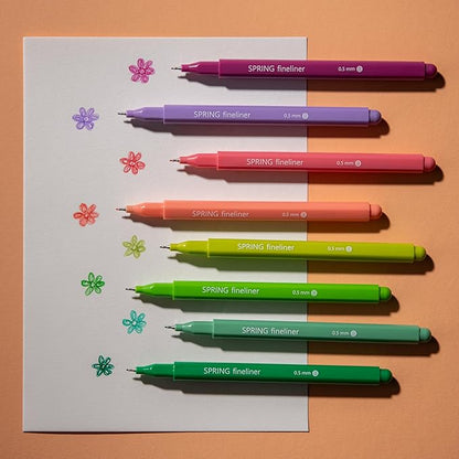 DIVERSEBEE Fine Tip Pens, 8 Bible Pens No Bleed Through, 0.5mm Fine Point - Image 2