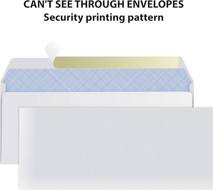#10 Envelopes Letter Size Self Seal | 500 Business Mailing Security Peel and - Image 3