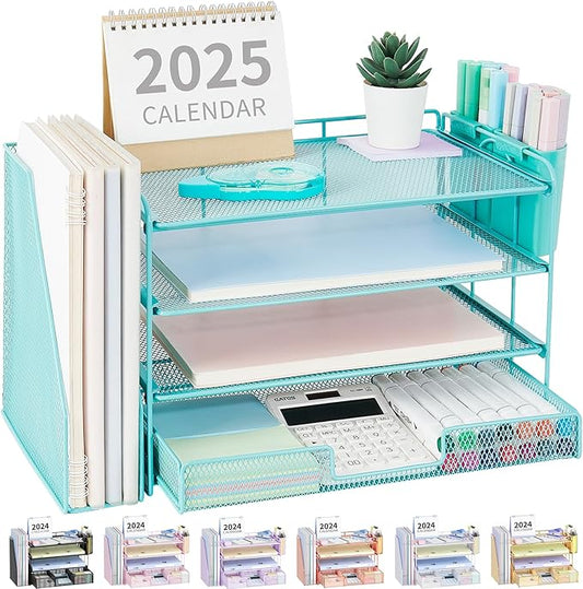 OPNICE Desk Organizer, 4-Tier Desktop File Organizer by OPNICE