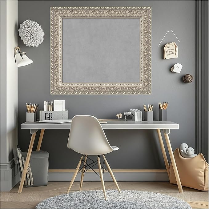 Amanti Art Silver Framed Magnetic Board 27x31 Medium Vision Board - Image 6