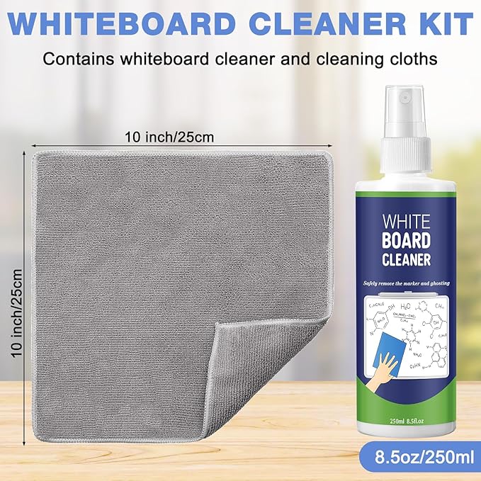 Dansib 12 Pack Whiteboard Cleaner Spray 8.5oz Dry Erase Board Cleaner - Image 2