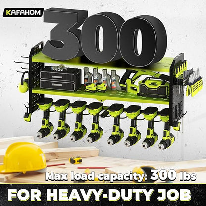 KAFAHOM Power Tool Organizer, Large 8 Drill Holder Wall Mount - Image 5