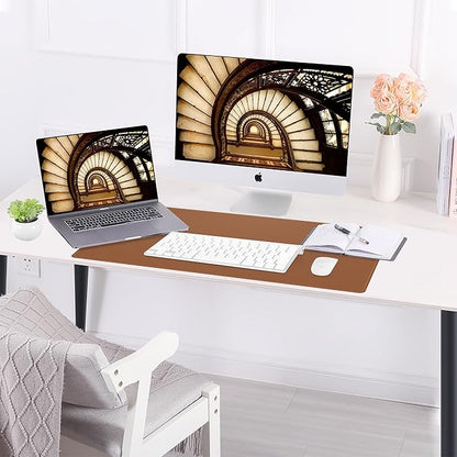 AFIING Dual-Sided Desk Pad, Natural Cork & PU Leather, Desk Mat Protector - Image 7