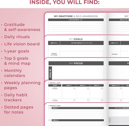 Clever Fox Planner Large – Undated Weekly & Monthly Planner - Image 5
