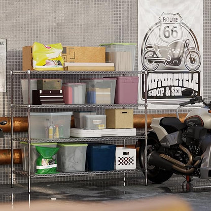 Regal Altair 24" Deep x 60" Wide x 54" Height Wire Shelving Kit | 4-Tier | NSF - Image 6