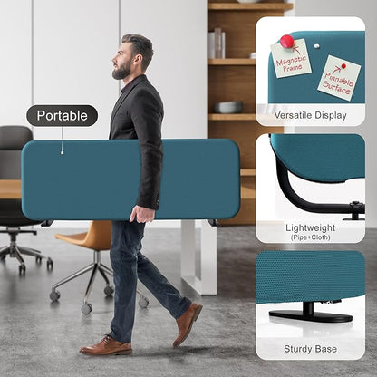 DECOLAB Desk Dividers, Desk Privacy Panel Shield Board - Image 4