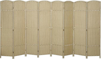 HOMCOM Room Divider, 8 Panel Folding Privacy Screen, 5.6' Tall Freestanding by HOMCOM