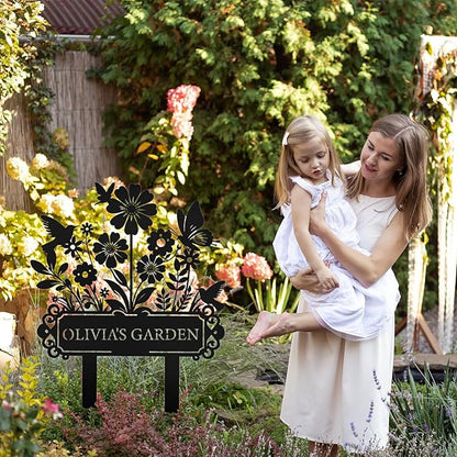 Custom Garden Sign | Personalized Garden Stake Metal Sign | Personalized Garden - Image 3