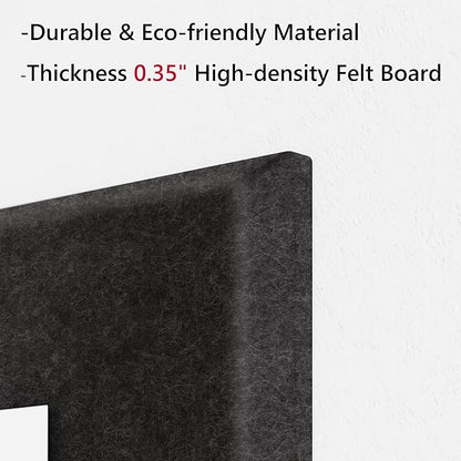Neatsure Large Cork Board for Wall, 6 Panels Felt Tiles Tack Push Pin Board for - Image 4