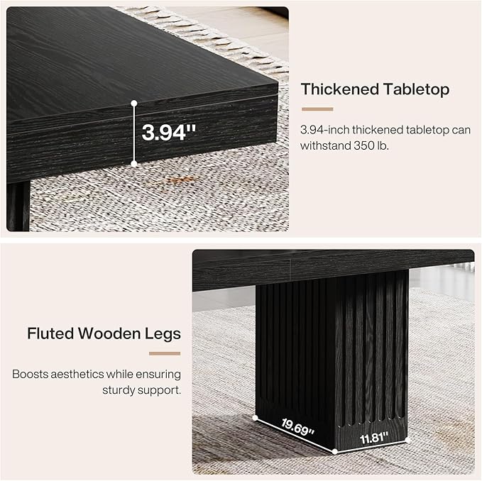 Tribesigns 63 Inch Executive Desk, Modern Office Computer Desk - Image 7
