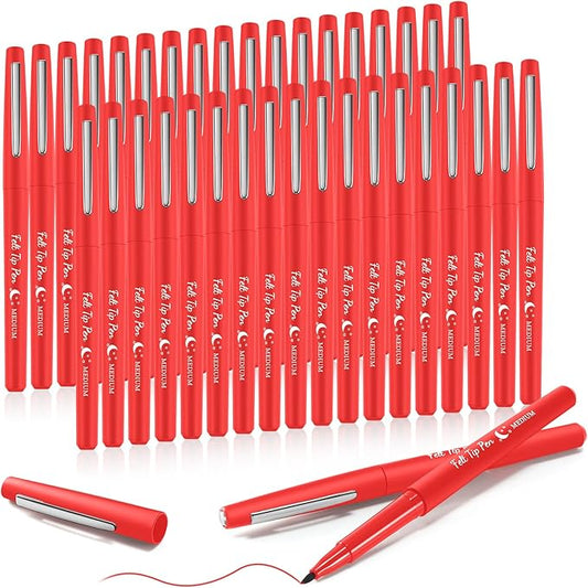 Fuyoooo 36 Pcs Felt Tip Pens 0.7mm Medium Point Colored Felt Tip Pens by Fuyoooo