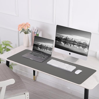 Leather Desk pad Protector, Large Desk mat - Image 7