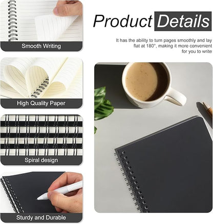 miikoul 100 Packs A5 Spiral Notebooks, 60 Sheets/120 Pages, Hardcover Lined - Image 2