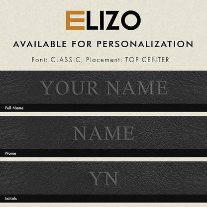 ELIZO Personalized Custom Desk Pad Set Real Leather Desk Mat Mouse Pad Unique - Image 2