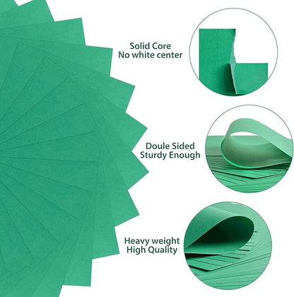 25 Sheets Christmas Green Cardstock - Image 3