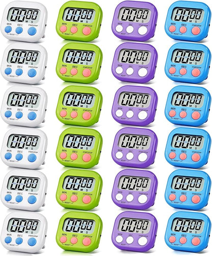 24 Pack Timers Magnetic Kitchen Timer Cooking Timers by Unknown