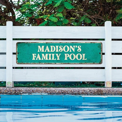 Custom Rustic Sign, Personalized Decor Street Signs Gift, 40x10 Inches - Image 3