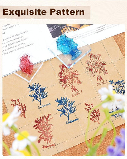 UCEC 7 Pieces Acrylic Stamp Block Clear Stamping Tools Set - Image 3