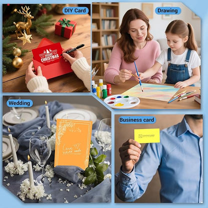 Cardstock 8.5 x 11, 10 Colors Colored Printer Paper 75 lb/200 gsm, 40 Sheets - Image 7