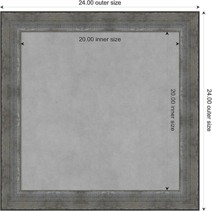 Amanti Art Silver Framed Magnetic Board 24x24 Medium Vision Board - Image 4