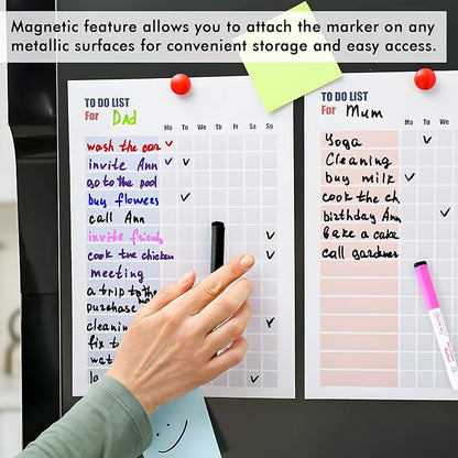 Shuttle Art Dry Erase Markers, 20 Pack 17 Colors Whiteboard Markers, Bundled - Image 7