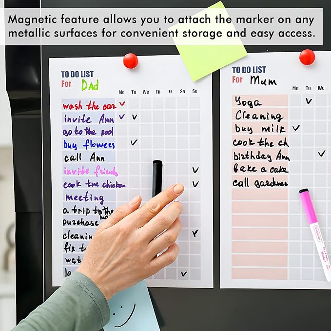 Shuttle Art Dry Erase Markers, 25 Pack 20 Colors Whiteboard Markers, Bundled - Image 7