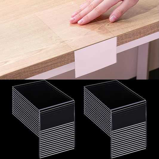 Containlol 50 Pcs Moveable Shelf Label Holders by Containlol