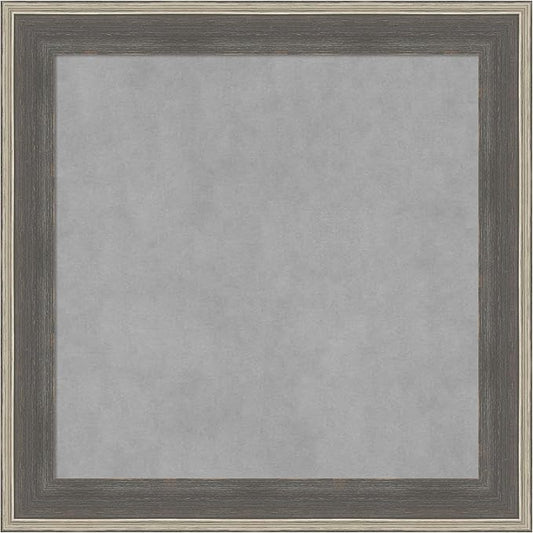 Amanti Art Grey Framed Magnetic Board 25x25 Medium Vision Board by AmantiArt