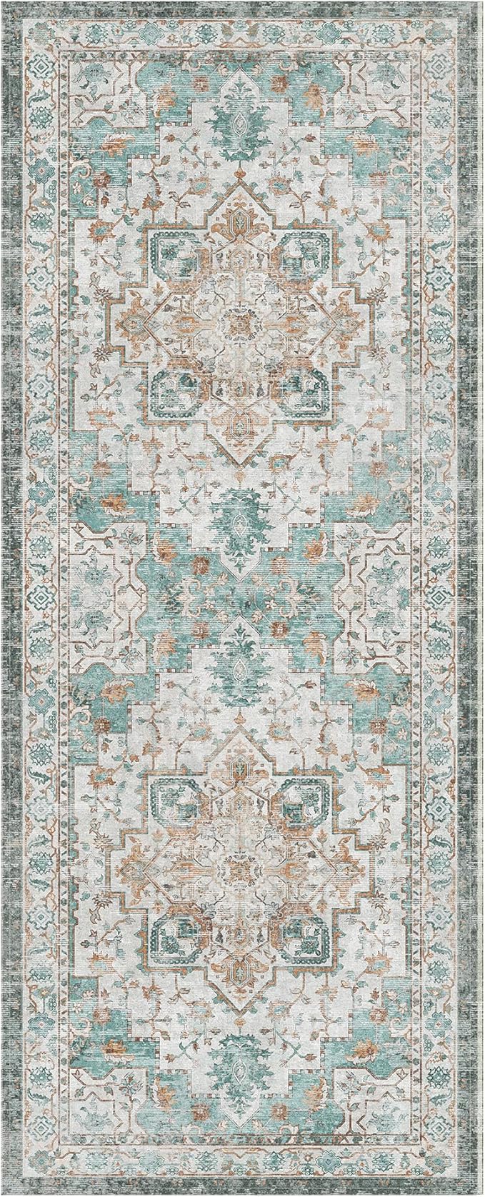 GENIMO 2x6 Runner Rugs for Hallway, Machine Washable Non Slip Vintage Rugs - Image 7
