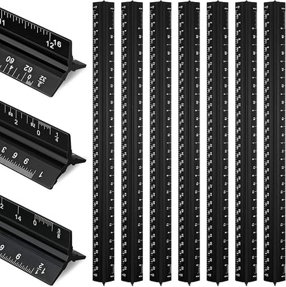 Macarrie 10 Pcs Architectural Scale Triangular Ruler 12" Architect Engineers by Macarrie