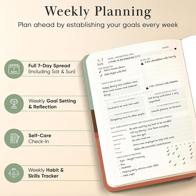 2026 Planner, Daily Journal & Gratitude Journal All-In-One - Image 4