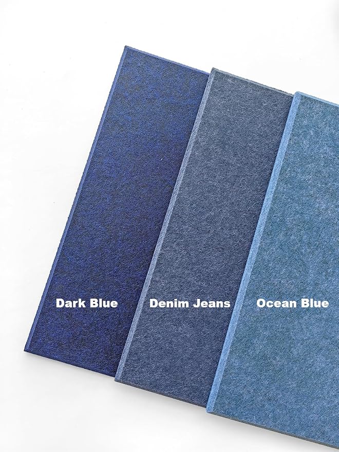 DECORITA Blue Felt Bulletin Board 47"x35" | Large Cork Pin Board Alternative - Image 6