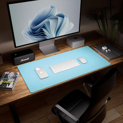 Aothia Double-Sided Desk Pad – 35.4" x 15.7" Leather Desk Mat - Image 3
