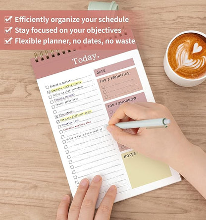 104 Pgs To Do List Notepad, 52 Undated Sheets Duplex-printed Daily Planner - Image 4