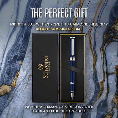 Scriveiner Midnight Blue Fountain Pen - Image 8