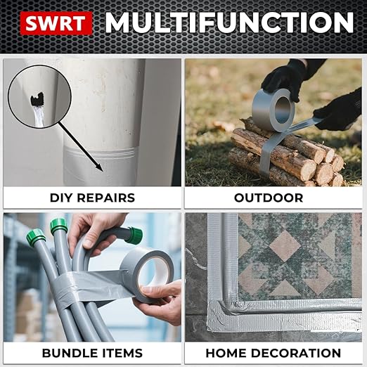 SWRT 24-Pack 9 Mil Silver Heavy Duty Duct Tape Strong Adhesive, 2 Inch x 720 Yd - Image 6