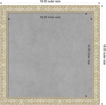 Amanti Art Silver Framed Magnetic Board 18x18 Small Vision Board - Image 2