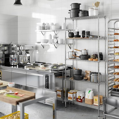 Regal Altair 14" Deep x 36" Wide x 86" Height Wire Shelving Kit | 5-Tier | NSF - Image 7