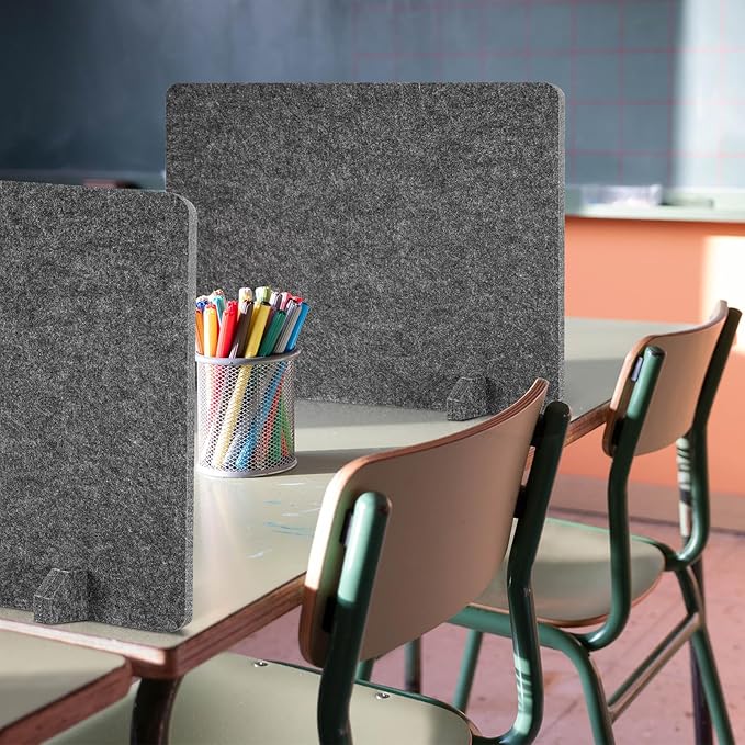 AMUSIGHT 4 Pack Acoustic Desk Dividers - Image 6