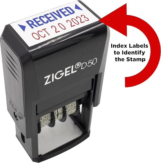 ZIGEL D50 Date Stamp with Phrase - Image 5