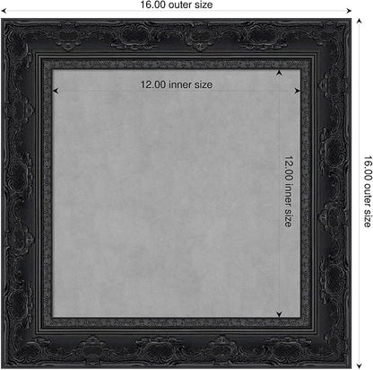 Amanti Art Black Framed Magnetic Board 16x16 X-Small Vision Board - Image 2