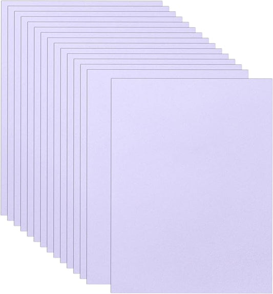 Guakicae 32 Sheets Light Purple Cardstock 8.5 x 11 Craft Paper, 230gsm/80lb by Guakicae