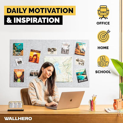 Vision Board, Cork Board for Walls, Large Cork Board for Office, Wall Protector - Image 5