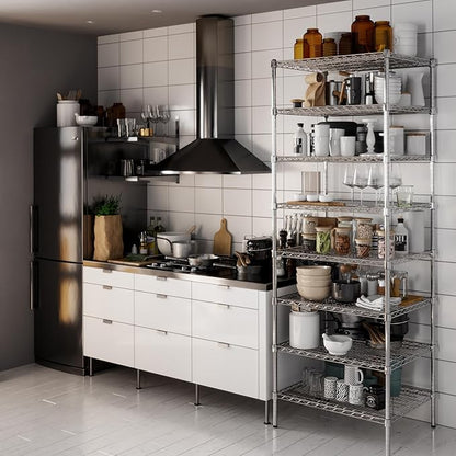 Regal Altair 24" Deep x 30" Wide x 86" Height Wire Shelving Kit | 8-Tier | NSF - Image 2