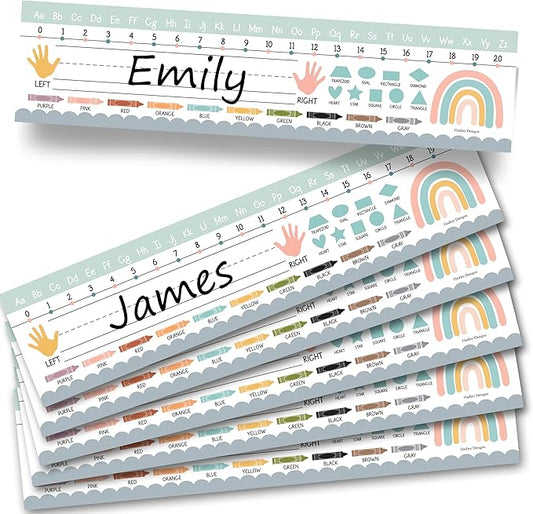 Desk Name Tags for Classroom -25 Student Name Plates for Classroom Kindergarten by HadleyDesigns