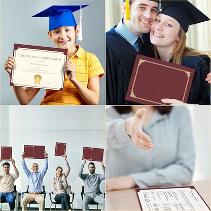 HAUTOCO 30 Packs Certificate Holders, Burgundy Diploma Holders, Document Award - Image 5