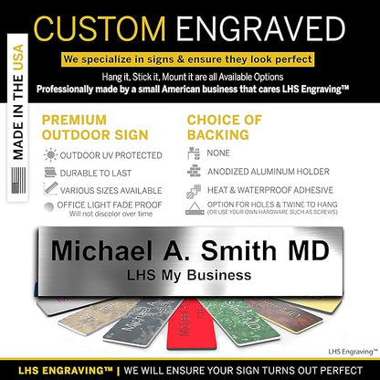 Custom Name Plate with Choice of Mounting - Image 3