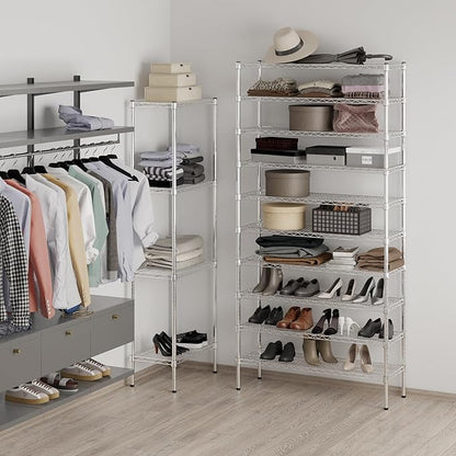 Regal Altair 14" Deep x 42" Wide x 86" Height Wire Shelving Kit | 10-Tier | NSF - Image 5